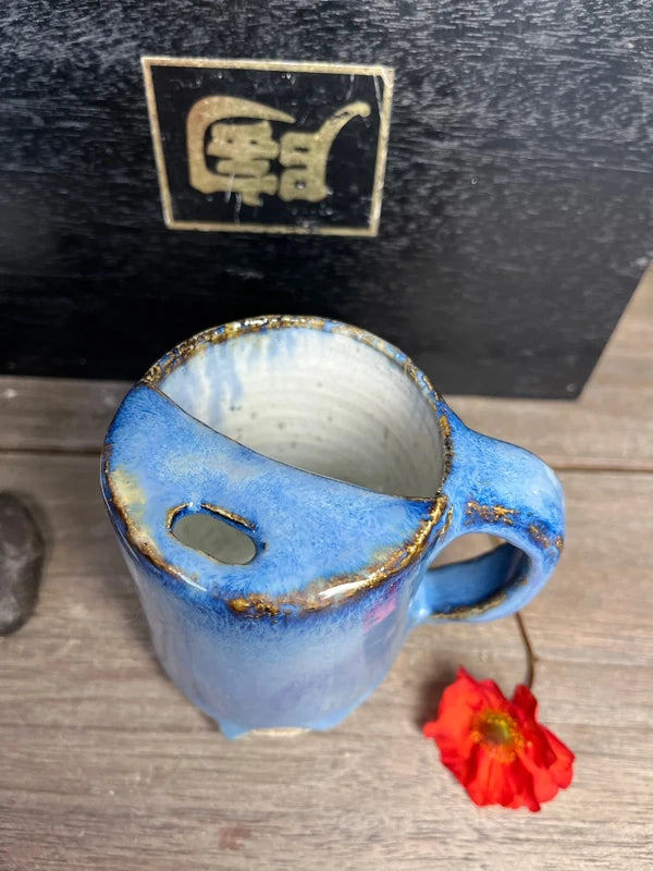 Mug de voyage artisanal fait main en grès